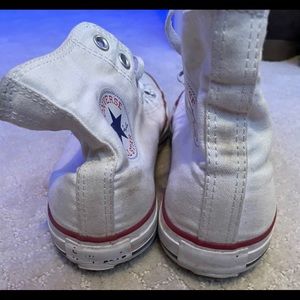 high top converse- worn